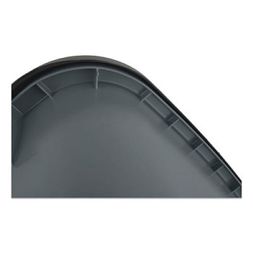 Rubbermaid Commercial Rollout Container, 50 gal, Molded Plastic, Gray (9W27GY)