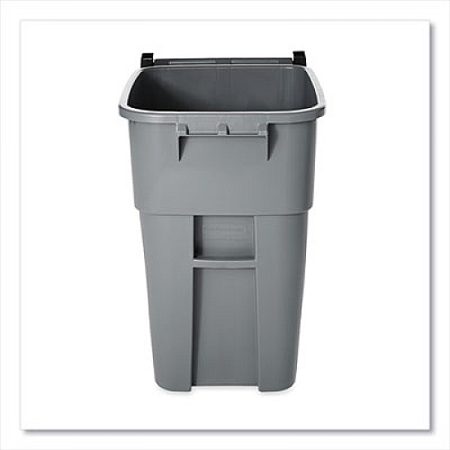 Rubbermaid Commercial Rollout Container, 50 gal, Molded Plastic, Gray (9W27GY)