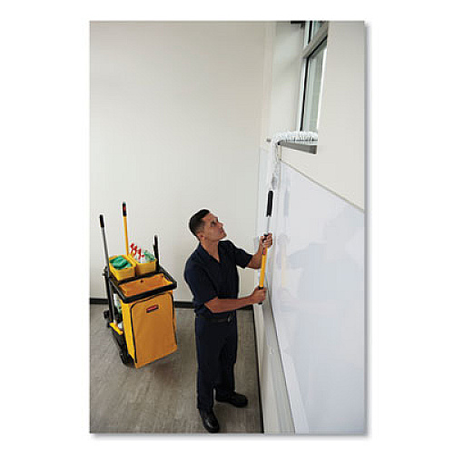 Zippered Vinyl Cleaning Cart Bag for Rubbermaid Commercial 6173-88, 24 gal, 17.25" x 10.5" x 30.5", Yellow (1966719)