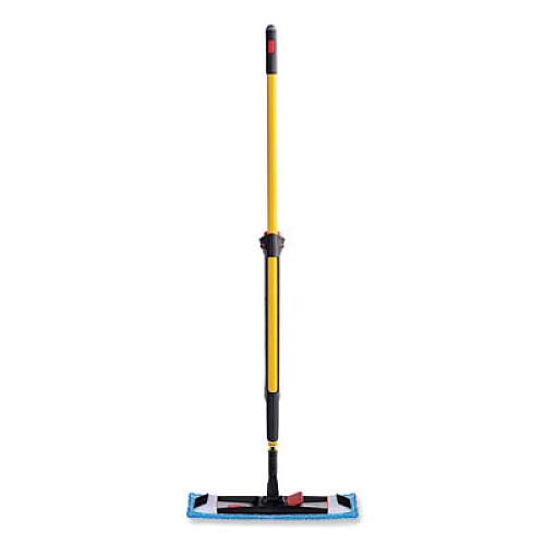 Rubbermaid Commercial HYGEN Pulse Microfiber Spray Mop System, 17" Microfiber Head, 52" Yellow Plastic Handle (1835528)