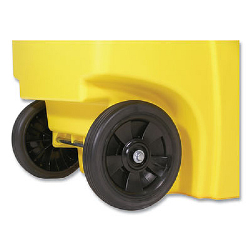 Rubbermaid Commercial Square Brute Rollout Container, 50 gal, Molded Plastic, Yellow (9W27YEL)