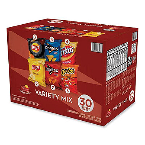 Frito-Lay Classic Variety Mix, Assorted, 30 Bags/Box (70227)