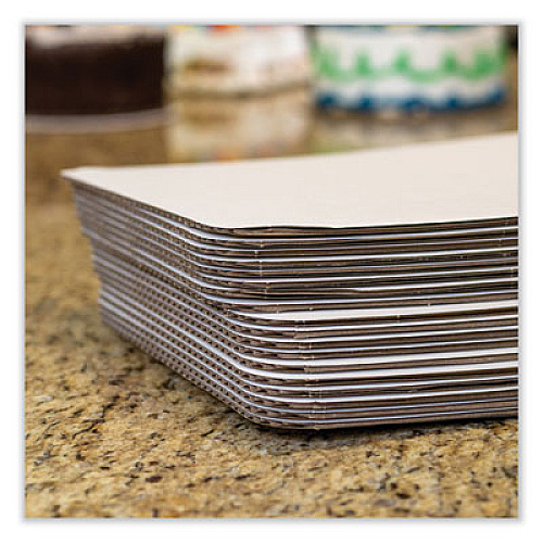 SCT Bakery Bright White Cake Pad, Double Wall Pad, 10 x 14, White, Paper, 100/Carton (1150)