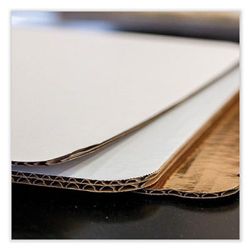 SCT Bakery Bright White Cake Pad, Single Wall Pad, 25.5 x 17.5, White, Paper, 50/Carton (1157)