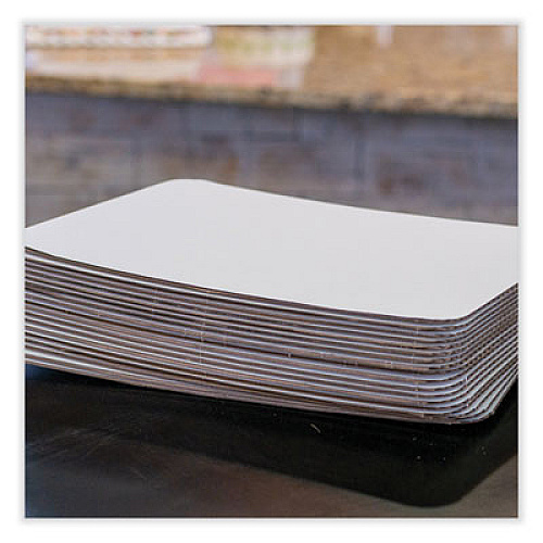 SCT Bakery Bright White Cake Pad, Single Wall Pad, 25.5 x 17.5, White, Paper, 50/Carton (1157)