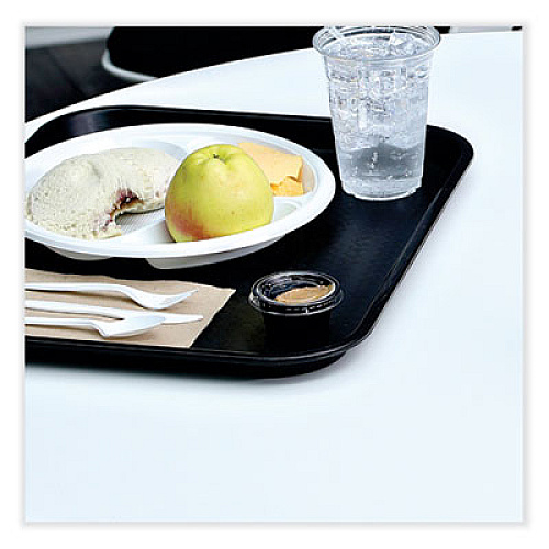 Boardwalk Souffle/Portion Cups, 2 oz, Plastic, Black, 125/Sleeve, 20 Sleeves/Carton (PRTN2BL)