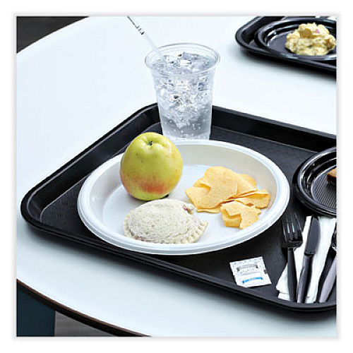 Boardwalk Hi-Impact Plastic Dinnerware, Plate, 10" dia, White, 500/Carton (PLHIPS10WH)