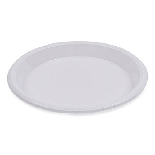 Boardwalk Hi-Impact Plastic Dinnerware, Plate, 10" dia, White, 500/Carton (PLHIPS10WH)