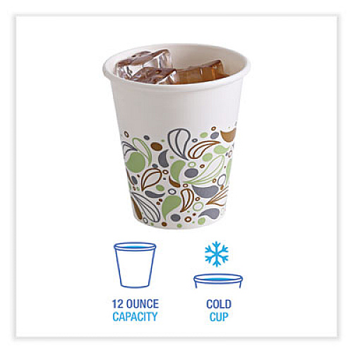 Boardwalk Deerfield Printed Paper Cold Cups, 12 oz, 50/Sleeve, 20 Sleeves/Carton (DEER12CCUP)