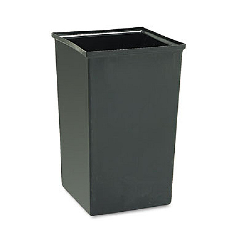 Safco Rigid Liner for SAF9728/SAF9729 Waste Receptacles, Plastic, 36 gal, Black (9669)