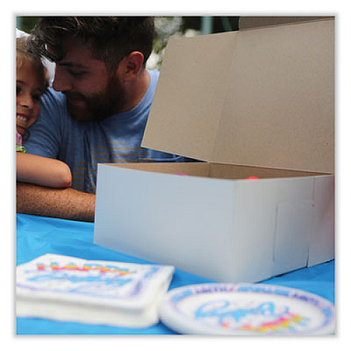 SCT Bakery Boxes, Standard, 7 x 7 x 4, White, Paper, 250/Carton (1521)