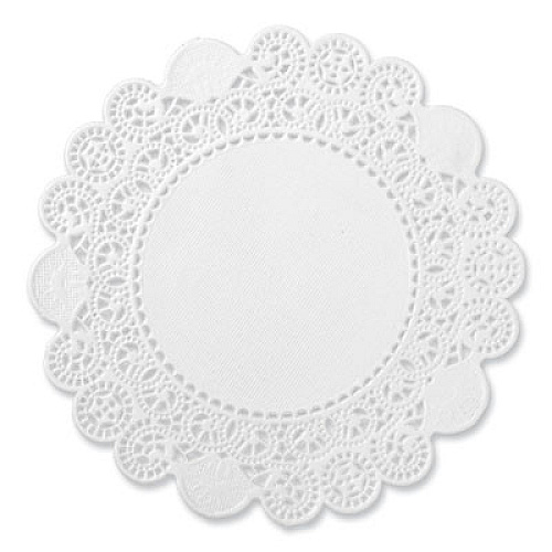 AmerCareRoyal Lace Doilies, Round, 5", White, 10,000/Carton (LD5)