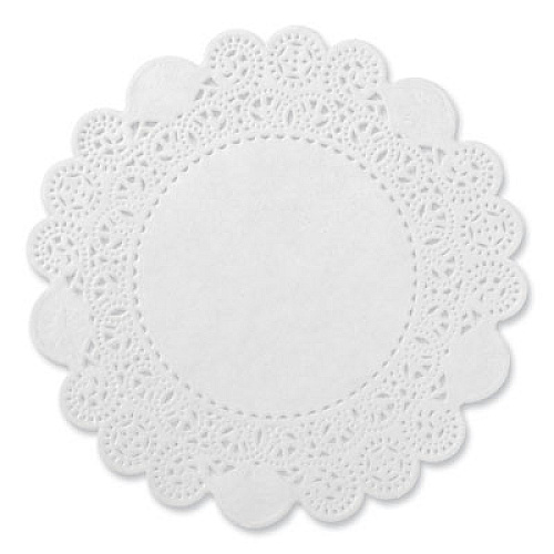 AmerCareRoyal Lace Doilies, Round, 6", White, 10,000/Carton (LD6)