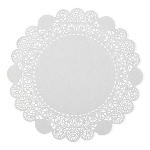 AmerCareRoyal Lace Doilies, Round, 8", White, 5,000/Carton (LD8)