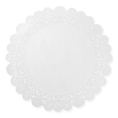 AmerCareRoyal Lace Doilies, Round, 12", White, 5,000/Carton (LD12)