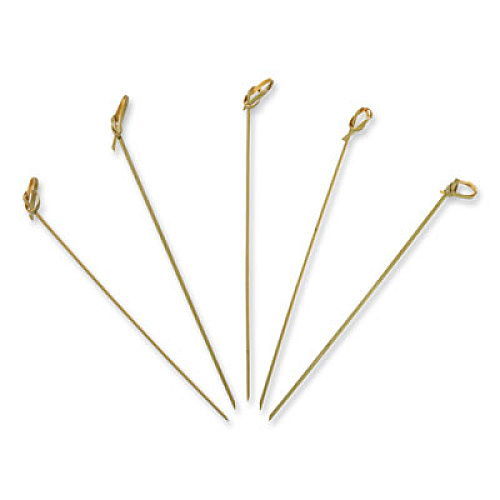 AmerCareRoyal Knotted Bamboo Pick, Paper, 7", Natural, 100/Box, 10 Boxes/Carton (R802)