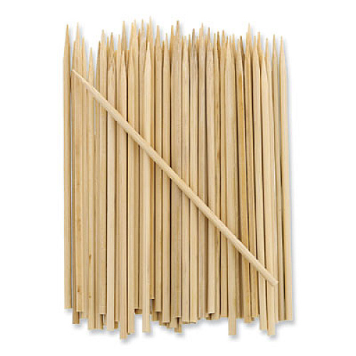 AmerCareRoyal Bamboo Skewers, Paper, 4", Natural, 19,200/Carton (R804)