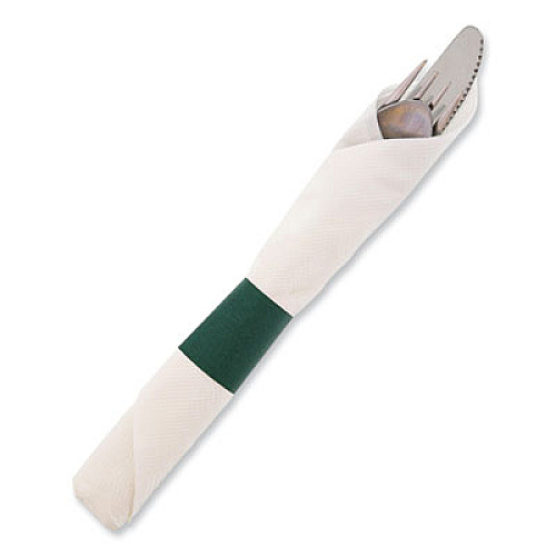 AmerCareRoyal Napkin Bands, Hunter Green, 1.5", 2,500/Pack, 8 Packs/Carton (RNB20MHC)