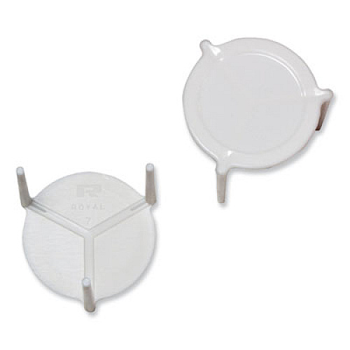 AmerCareRoyal Pizza Savers, Plastic, White, 100/Box, 10 Boxes/Carton (RPS1M)