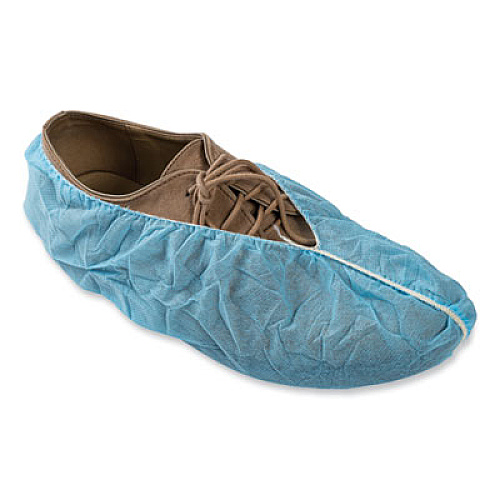 AmerCareRoyal Polypropylene Non-Skid Shoe Covers, One Size Fits All, Blue, 300/Carton (RSC150NS)