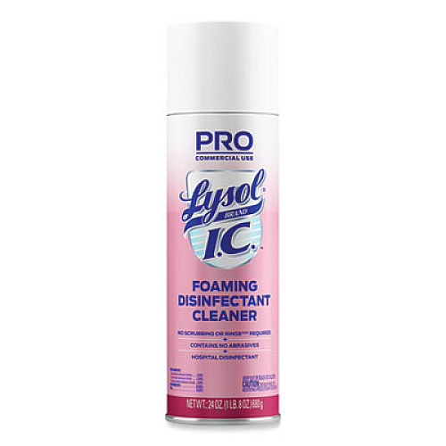 LYSOL Brand I.C. Foaming Disinfectant Cleaner, 24 oz Aerosol Spray, 12/Carton (95524CT)