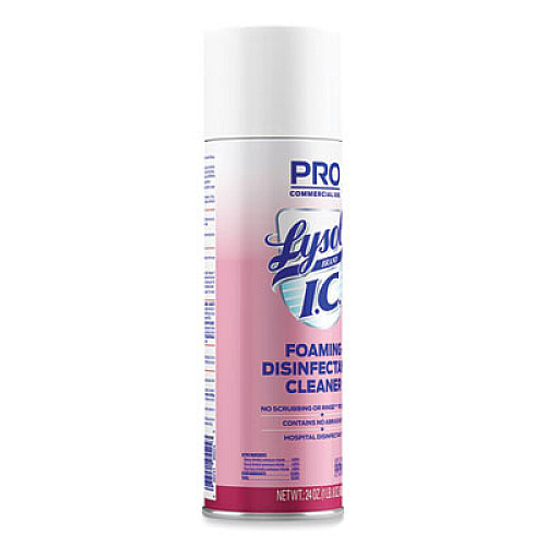 LYSOL Brand I.C. Foaming Disinfectant Cleaner, 24 oz Aerosol Spray, 12/Carton (95524CT)