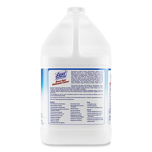 Professional LYSOL Brand Disinfectant Heavy-Duty Bathroom Cleaner Concentrate, Fresh Lime, 1 gal Bottle (94201EA)