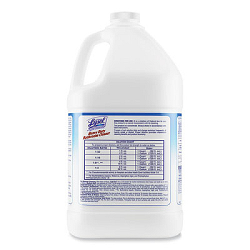 Professional LYSOL Brand Disinfectant Heavy-Duty Bathroom Cleaner Concentrate, Fresh Lime, 1 gal Bottle, 4/Carton (94201CT)