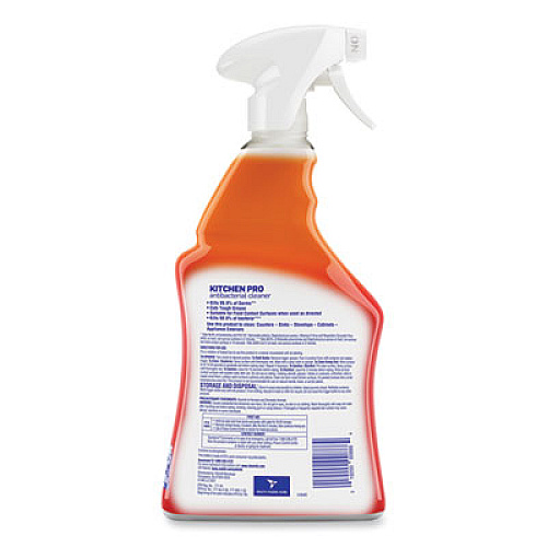 LYSOL Brand Kitchen Pro Antibacterial Cleaner, Citrus Scent, 22 oz Spray Bottle, 9/Carton (79556)