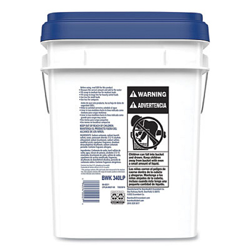 Boardwalk Powder Laundry Detergent, Low Foam, Crisp Clean Scent, 18 lb Pail (340LP)