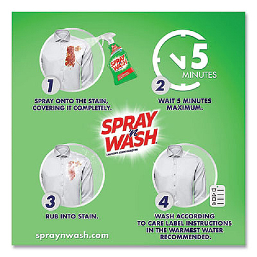 SPRAY n WASH Stain Remover, 22 oz Spray Bottle, 12/Carton (00230)