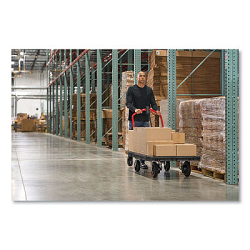 Rubbermaid Commercial Motorized Kit for 30" x 60" Platform Trucks, Large, DC Motor, 60 V Lithium-Ion Battery, 0.5 mph to 3 mph, Black/Red (2173661)