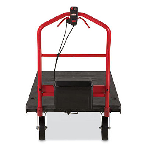 Rubbermaid Commercial Motorized Kit for 30" x 60" Platform Trucks, Large, DC Motor, 60 V Lithium-Ion Battery, 0.5 mph to 3 mph, Black/Red (2173661)
