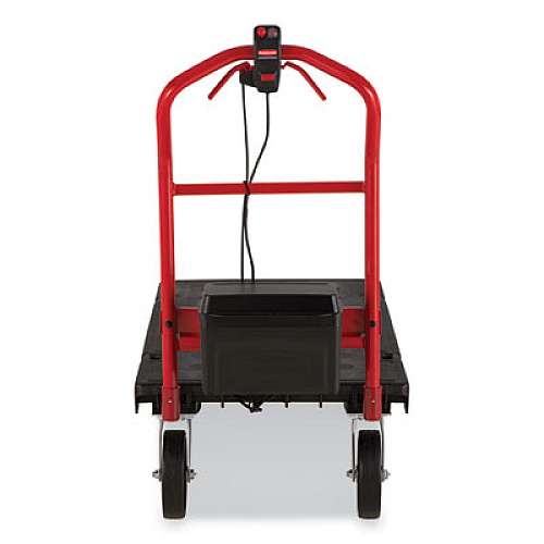 Rubbermaid Commercial Motorized Kit for 24" x 48" Platform Trucks, Medium, DC Motor, 60 V Lithium-Ion Battery, 0.5 mph to 3 mph, Black/Red (2173663)