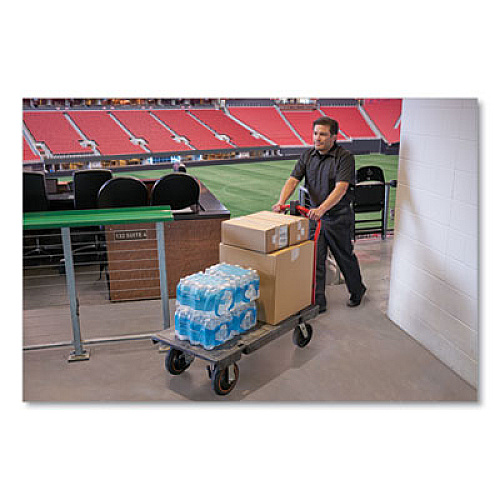 Rubbermaid Commercial Motorized Kit for 24" x 48" Platform Trucks, Medium, DC Motor, 60 V Lithium-Ion Battery, 0.5 mph to 3 mph, Black/Red (2173663)