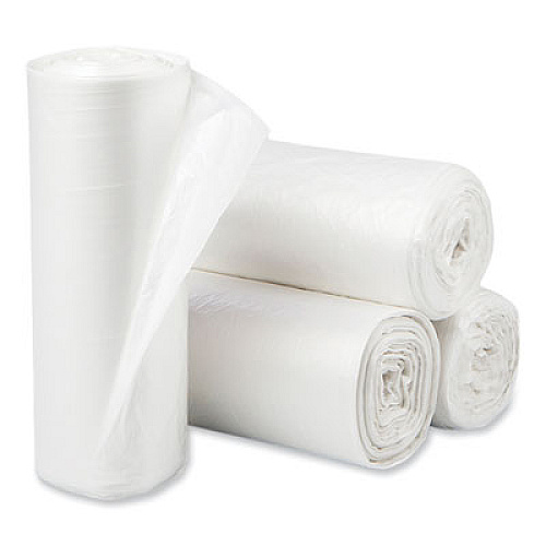 Pitt Plastics Eco Strong Plus Can Liners, 40 gal, 1.35 mil, 40" x 46", Natural, Perforated Roll, 100/Carton (PCRL4046SHN)