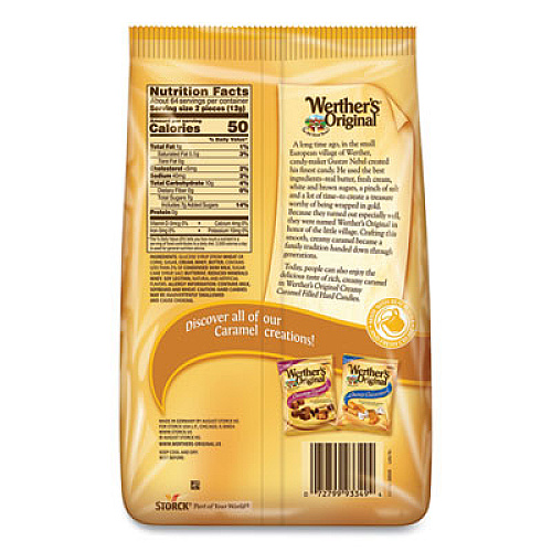 Werther's Original Hard Candies, Caramel, 27 oz Bag (46055)