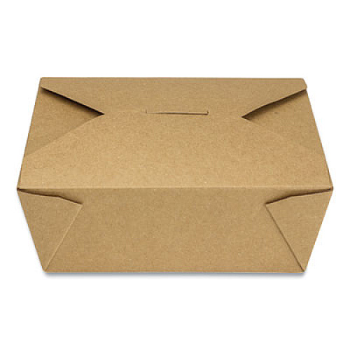 GEN Reclosable Kraft Take-Out Box, 48 oz, 6.93 x 5.62 x 2.4, Brown, Paper, 300/Carton (PAPERBOX8)