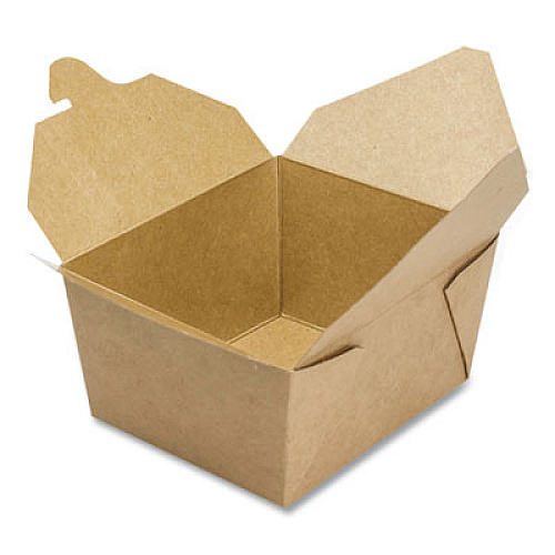 GEN Reclosable Kraft Take-Out Box, 30 oz, 5.06 x 4.27 x 2.4, Brown, Paper, 450/Carton (PAPERBOX1)