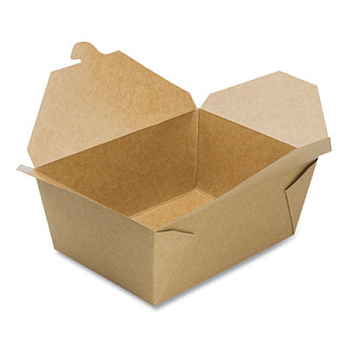 GEN Reclosable Kraft Take-Out Box, 110 oz, 8.93 x 6.65 x 3.5, Brown, Paper, 160/Carton (PAPERBOX4)