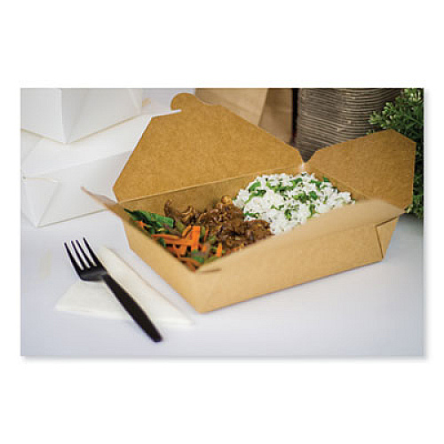 GEN Reclosable Kraft Take-Out Box, 54 oz, 8.51 x 6.3 x 1.8, Brown, Paper, 200/Carton (PAPERBOX2)