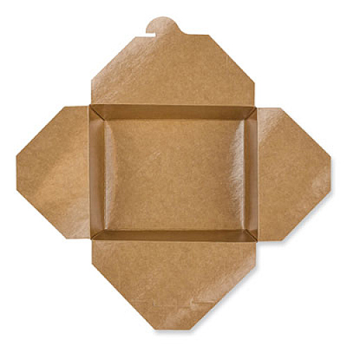 GEN Reclosable Kraft Take-Out Box, 54 oz, 8.51 x 6.3 x 1.8, Brown, Paper, 200/Carton (PAPERBOX2)