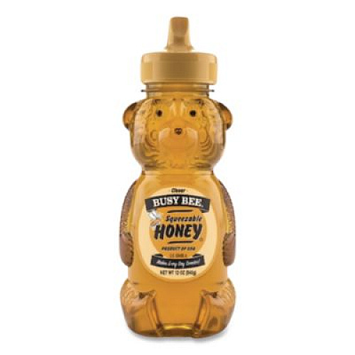 Busy Bee Clover Honey, 12 oz Bottle, 12/Carton (BB1002)