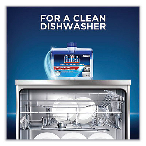 FINISH Dishwasher Cleaner, Fresh, 8.45 oz Bottle, 6/Carton (95315)