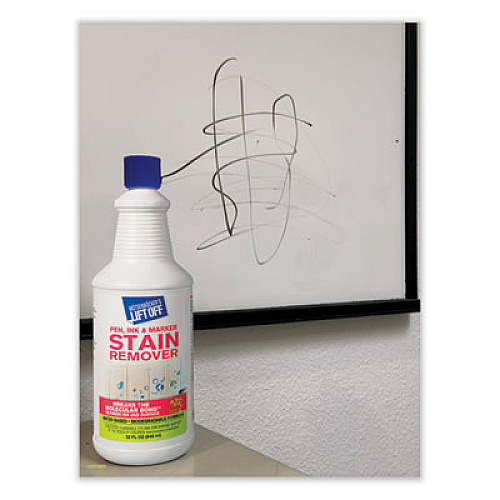 Motsenbocker's Lift-Off Lift Off #3: Pen, Ink and Marker Graffiti Remover, 32 oz Pour Bottle, 6/Carton (40903)