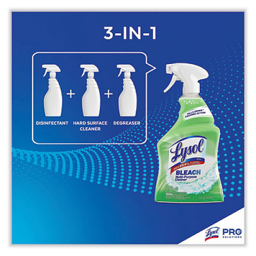 LYSOL Brand Multi-Purpose Cleaner with Bleach, 32 oz Spray Bottle, 12/Carton (78914CT)