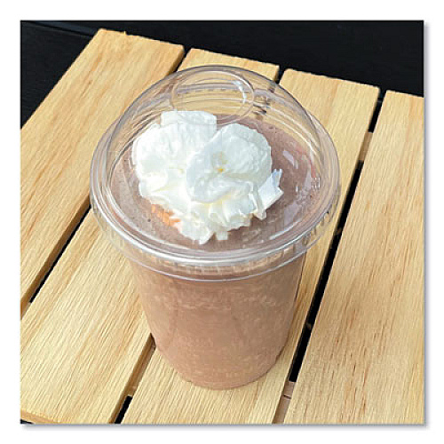 Boardwalk PET Cold Cup Dome Lids, Fits 9 oz to 10 oz Cold Cups, Plastic, Clear, 1,000/Carton (PET910DOME)