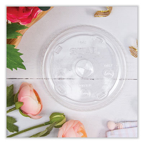 Dart Plastic Cold Cup Lids, Fits 32 oz to 44 oz Cold Cups, Clear, 600/Carton (642TS)