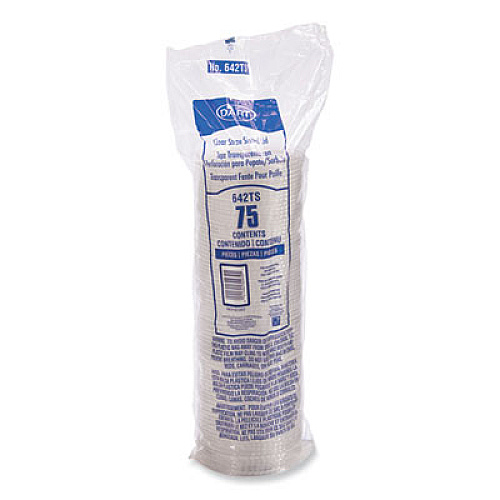 Dart Plastic Cold Cup Lids, Fits 32 oz to 44 oz Cold Cups, Clear, 600/Carton (642TS)