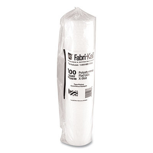 Fabri-Kal RK Cup Lids, Fits 16 oz to 20 oz Cold Cups, Plastic, Translucent, 1,000/Carton (LRK1620)